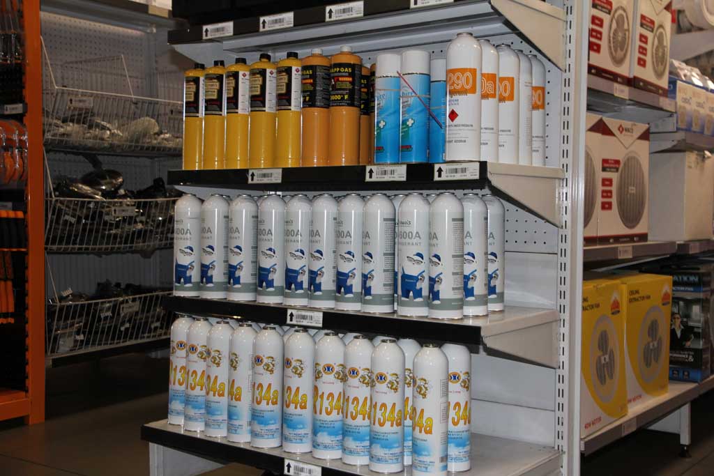 Heating and cooling stock in a Megatech branch