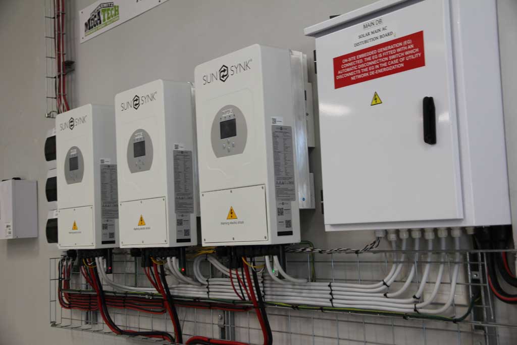 Renewable energy equipment in a Megatech branch