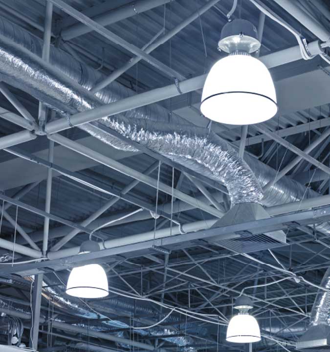 Industrial warehouse lighting
