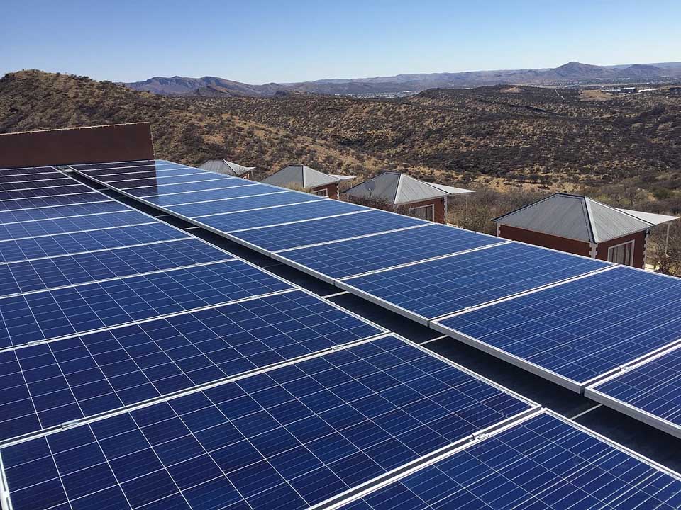 Solar installation in Namibia