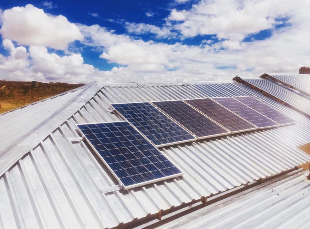 Solar panels installed on a residential roof
