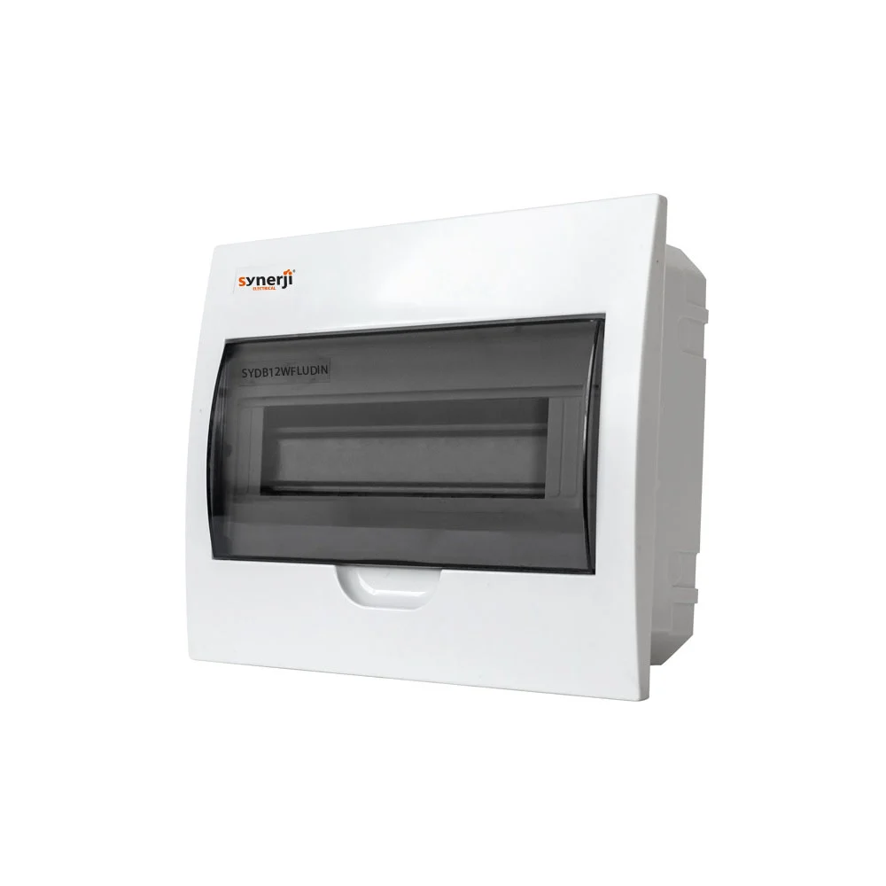 DB 12 Module DIN + Door + PVC Tray – Flush Mounted (product code DE40024)