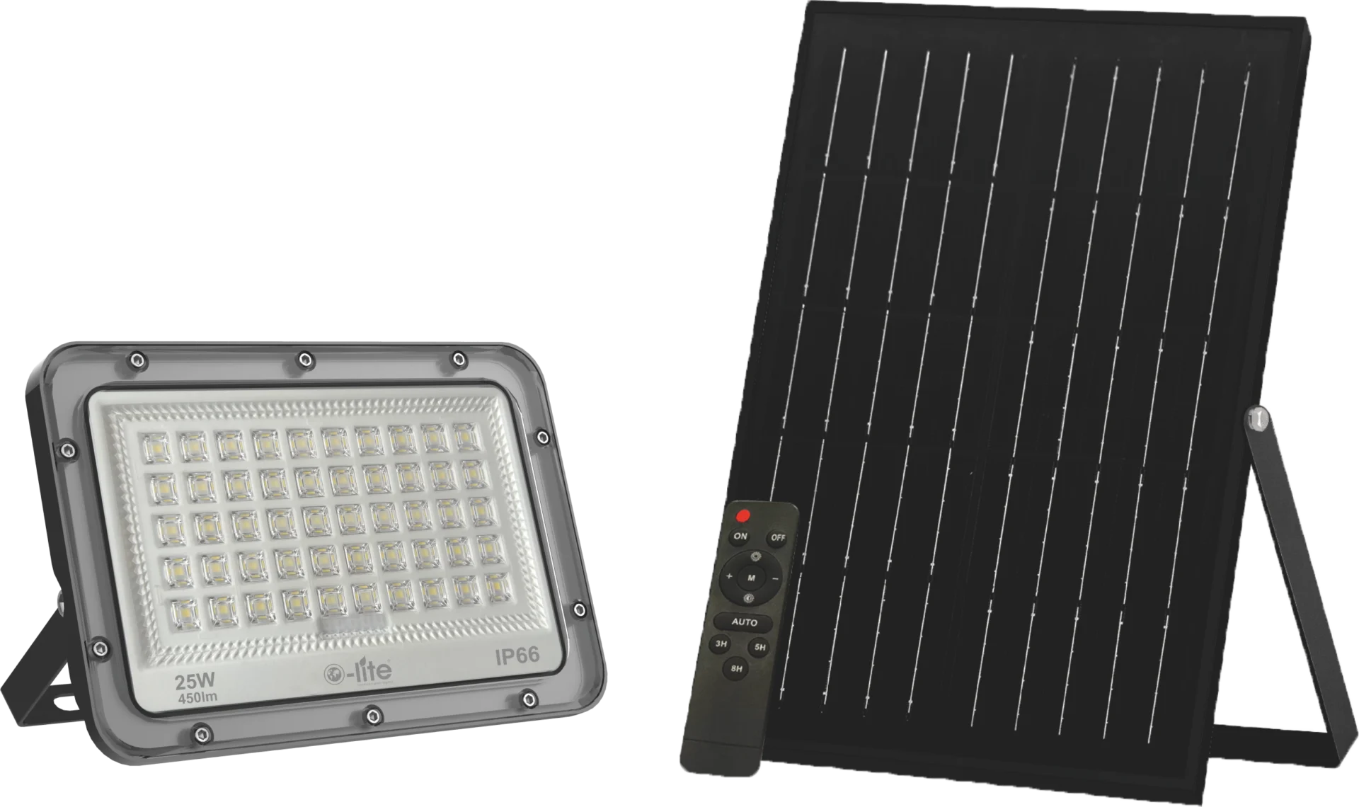 25W Solar LED Floodlight 450LM – 6500K (product code LF17106)