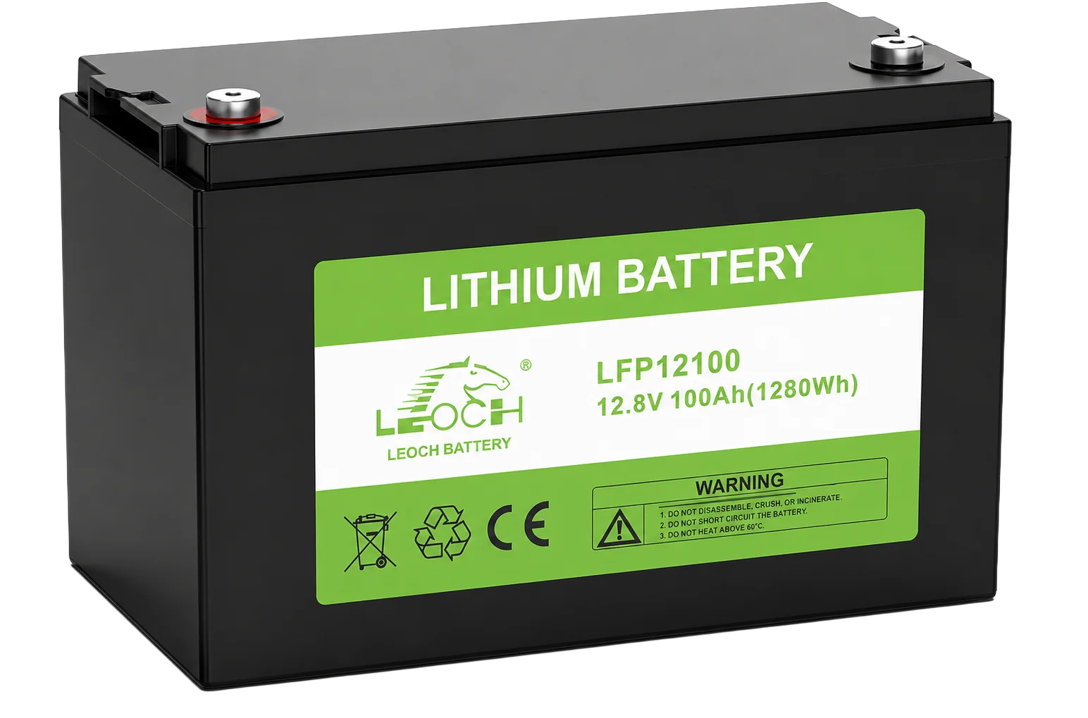 100AH 12V Lithium Battery with Bluetooth (product code YB30116)